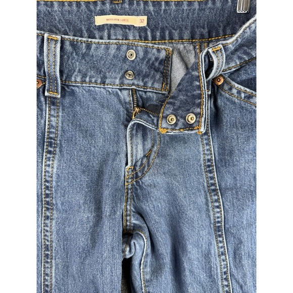 Levis Premium Womens 32 Blue Noughties Bell Low Rise Jeans Flare Wide Leg Denim - Picture 3 of 13